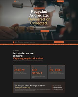 Crush - Reliable Recycler Landing Page Template