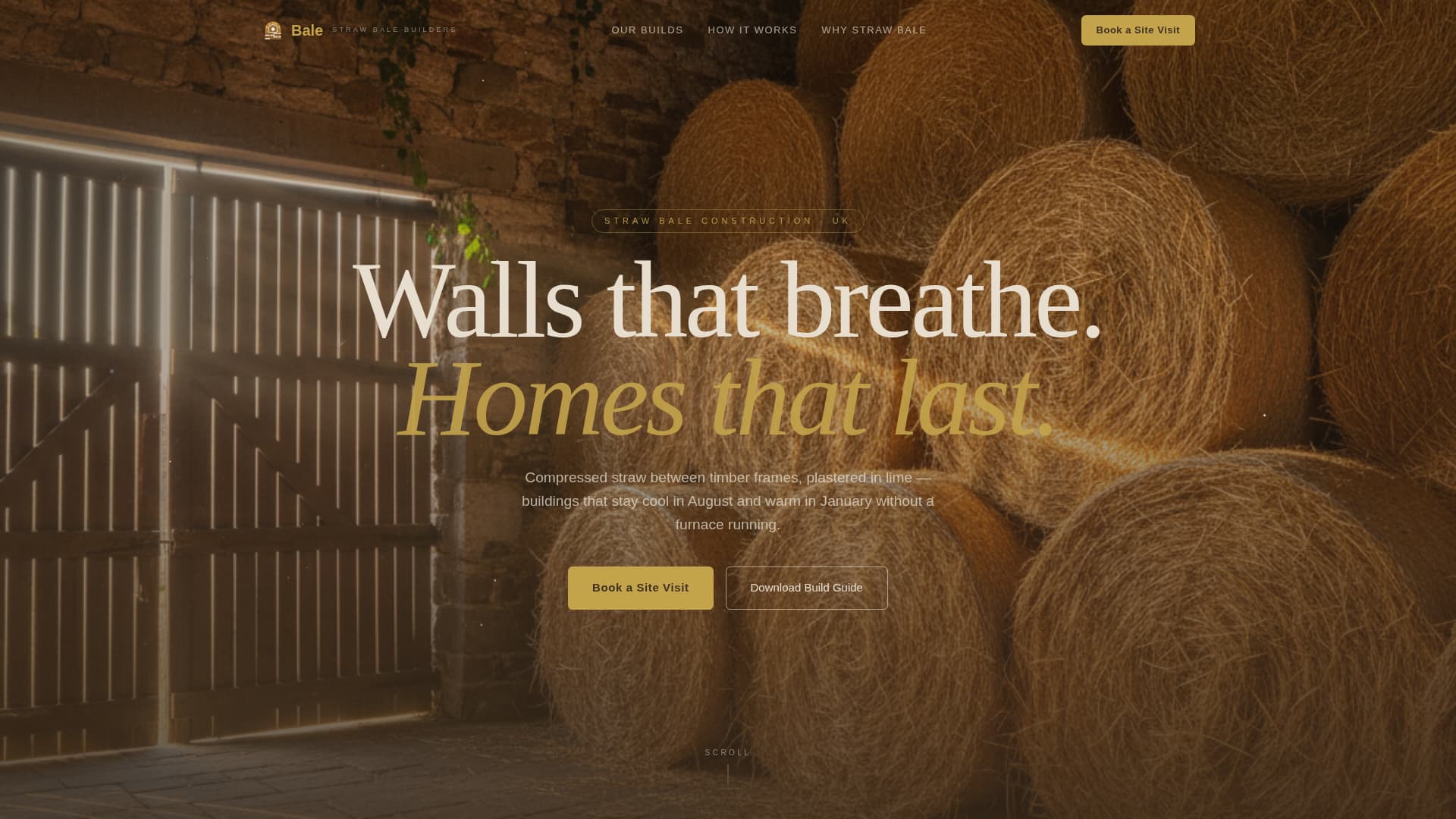 Bale - Handcrafted Construction Landing Page Template