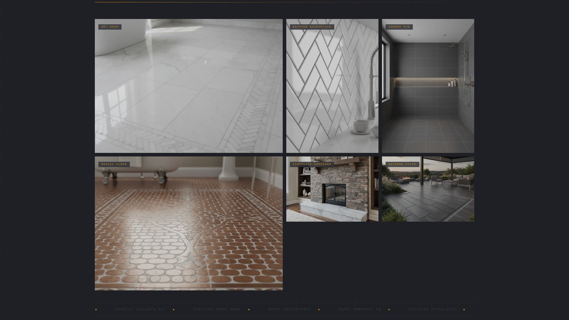 Grout - Precision Tile Installation Landing Page Template