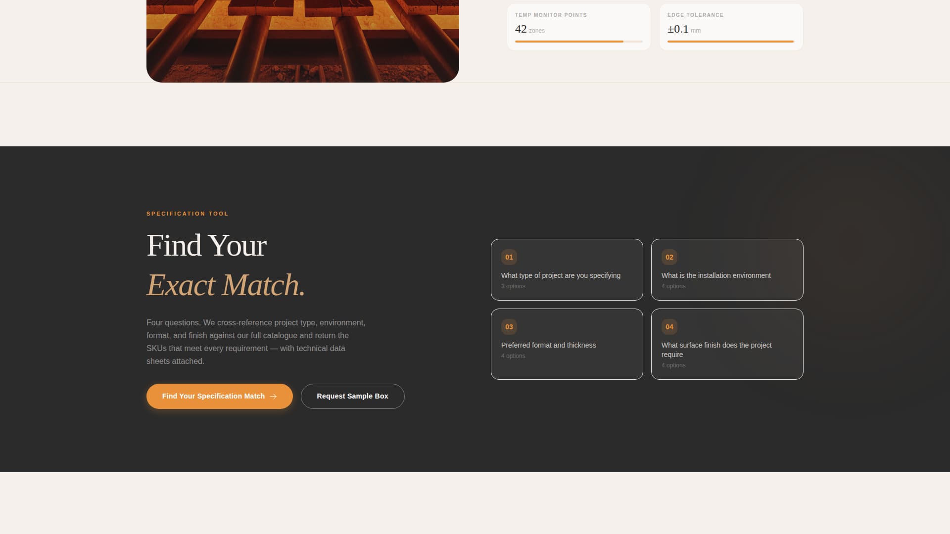 Kiln - Precision Tile Landing Page Template
