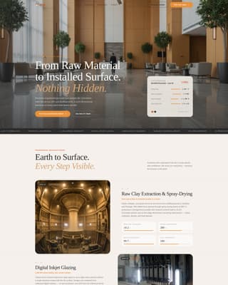 Kiln - Precision Tile Landing Page Template