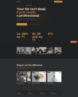 Grout - Revitalizing Tile Restoration Landing Page Template