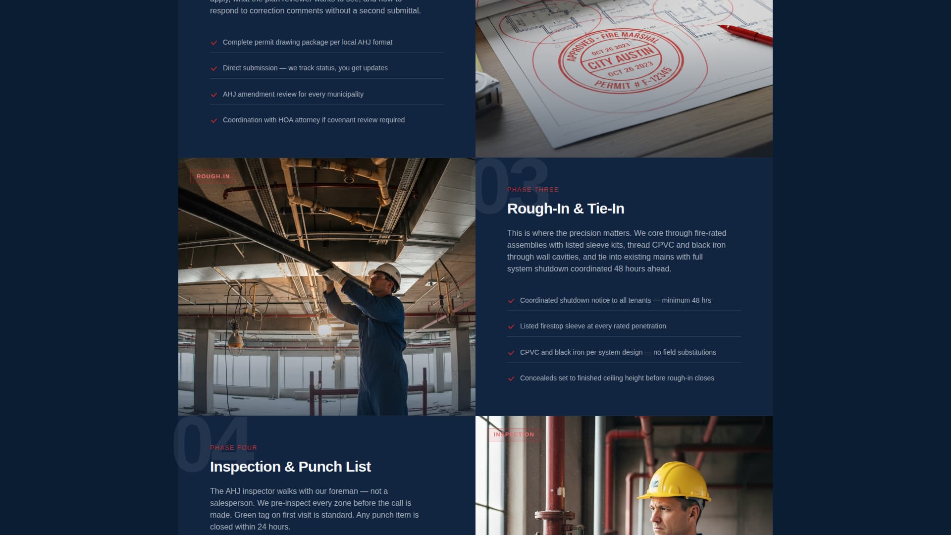 Suppress - Trusted Fire Protection Landing Page Template