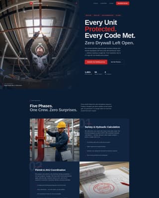 Suppress - Trusted Fire Protection Landing Page Template