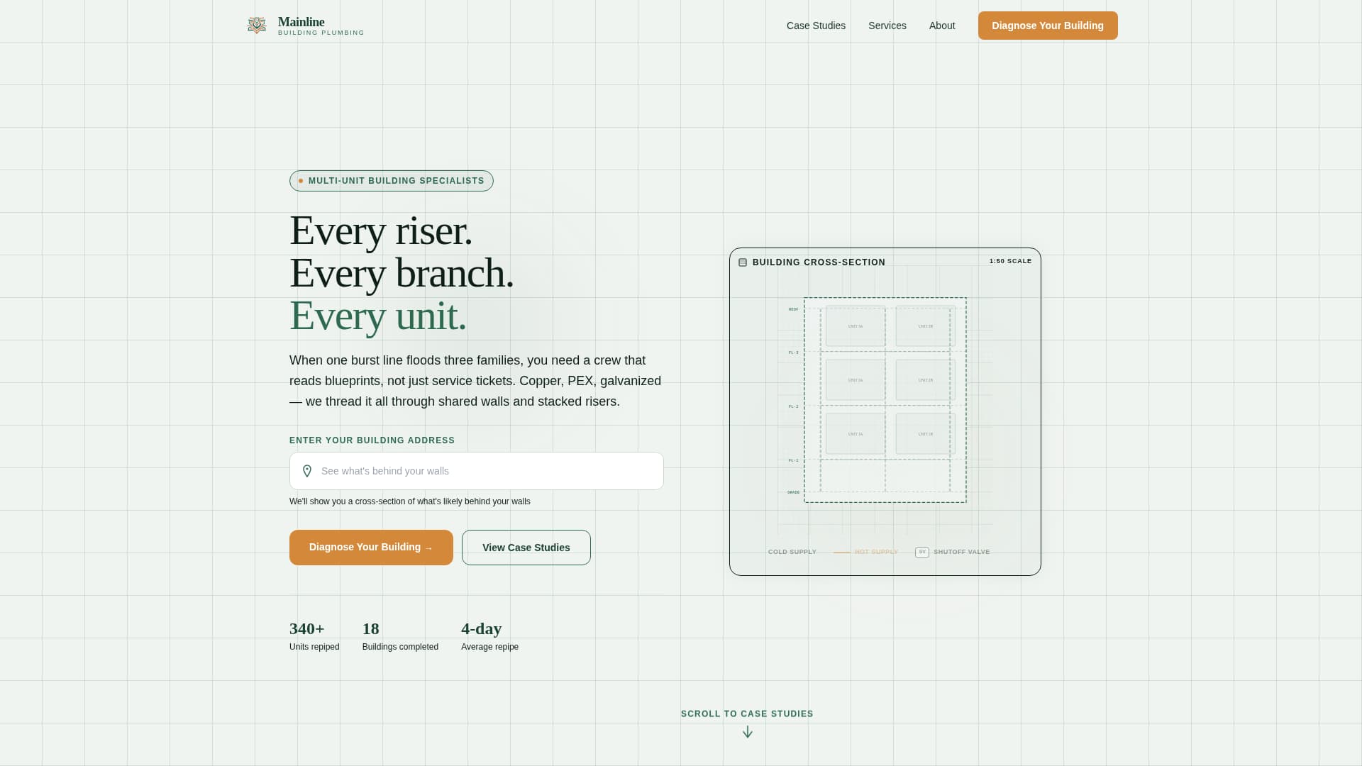 Mainline - Precision Condo Plumbing Landing Page Template