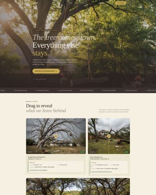Felled - Trusted Tree Removal Landing Page Template