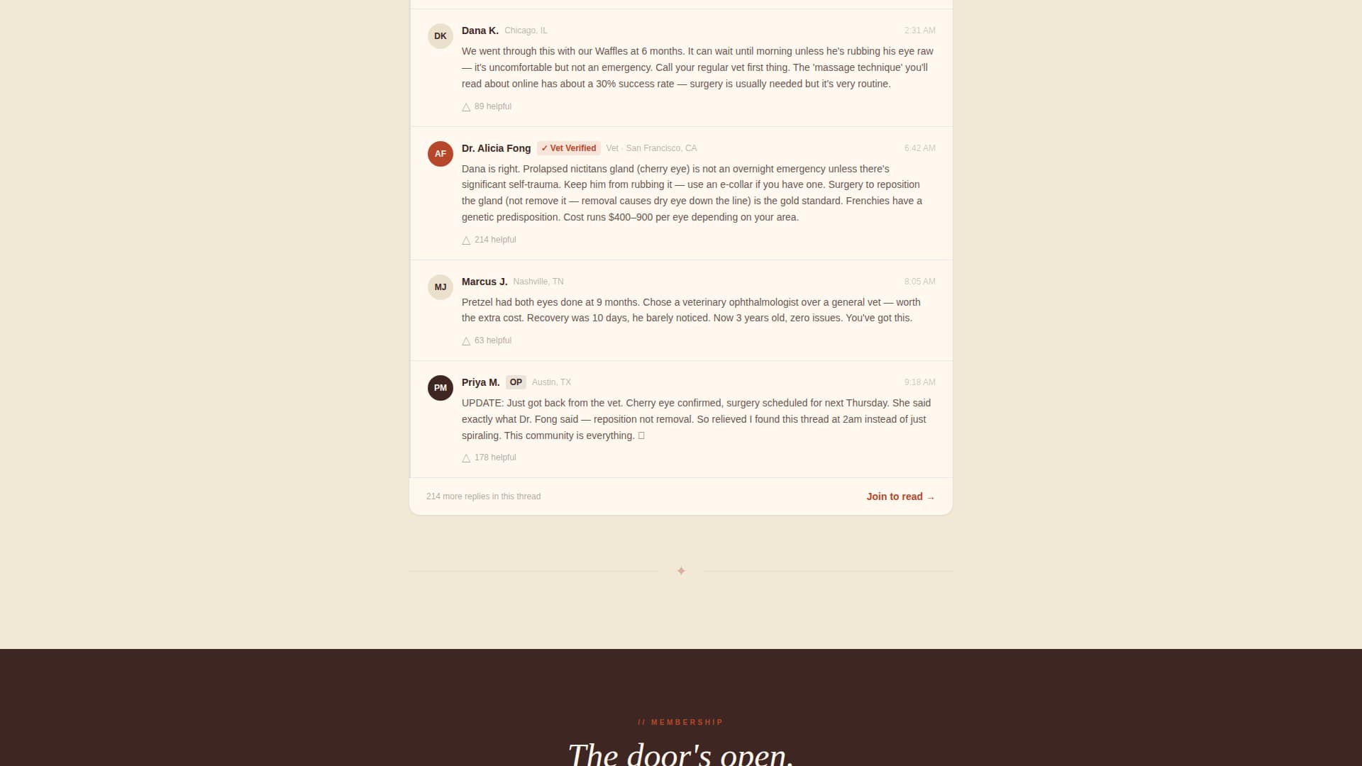 Frenchie - Warm Community Landing Page Template