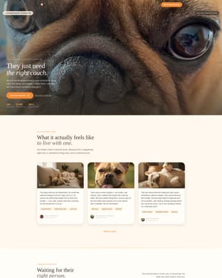 Snort - Heartwarming Rescue Landing Page Template