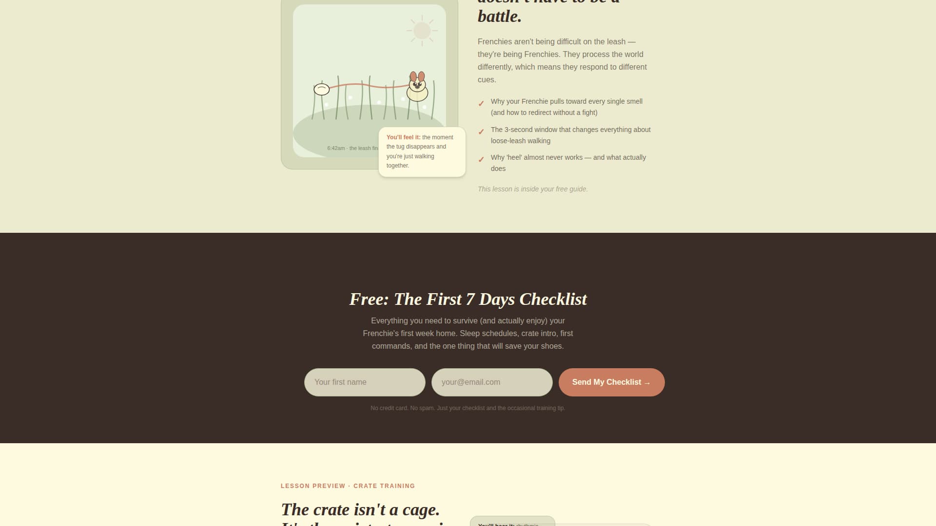 Frenchie - Sensory Pet Landing Page Template