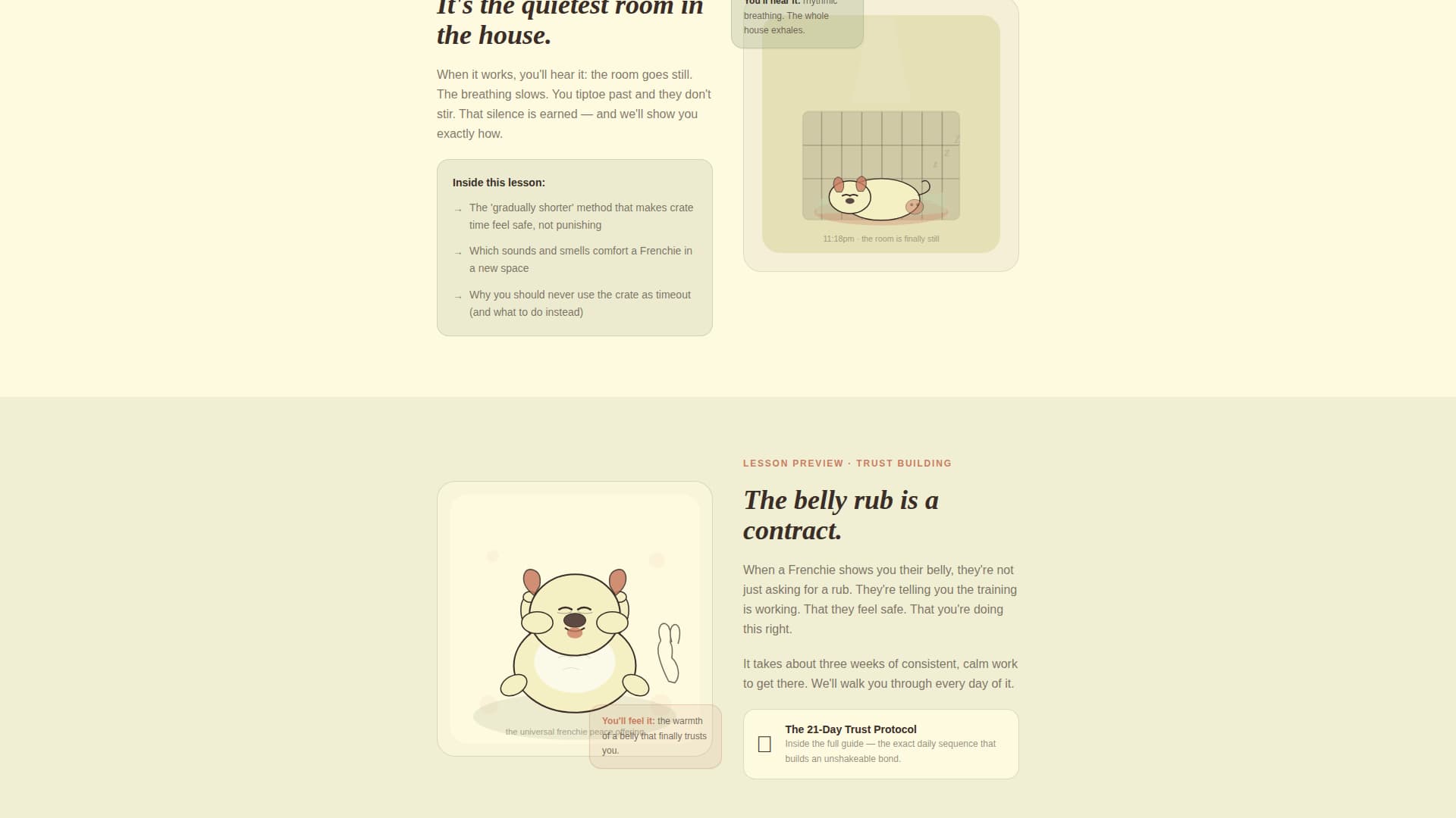 Frenchie - Sensory Pet Landing Page Template