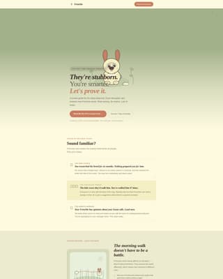 Frenchie - Sensory Pet Landing Page Template