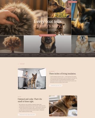 Dog Expert Booking Website Template