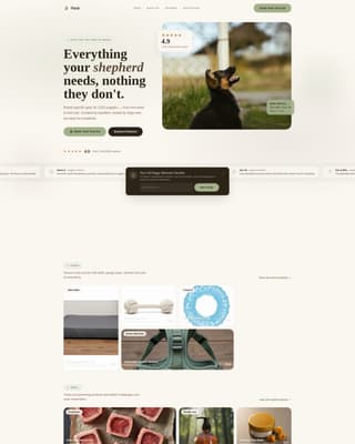Dog Advanced Professional Website Template