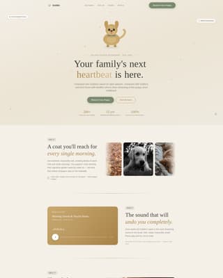 Dog Local Booking Website Template