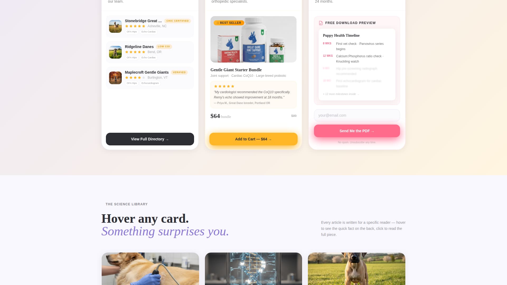 Gentle - Trusted Danehealth Landing Page Template