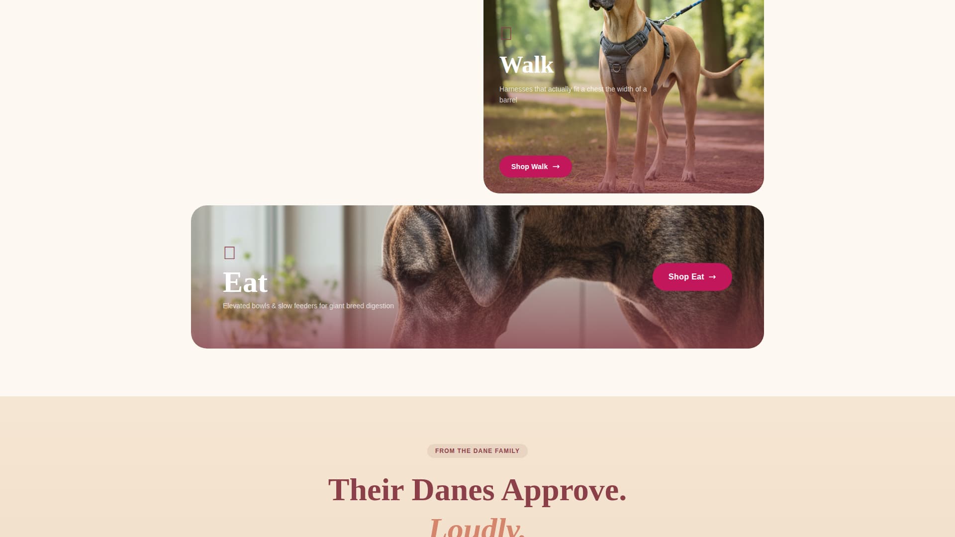 Dane - Playful Puppysupplies Landing Page Template
