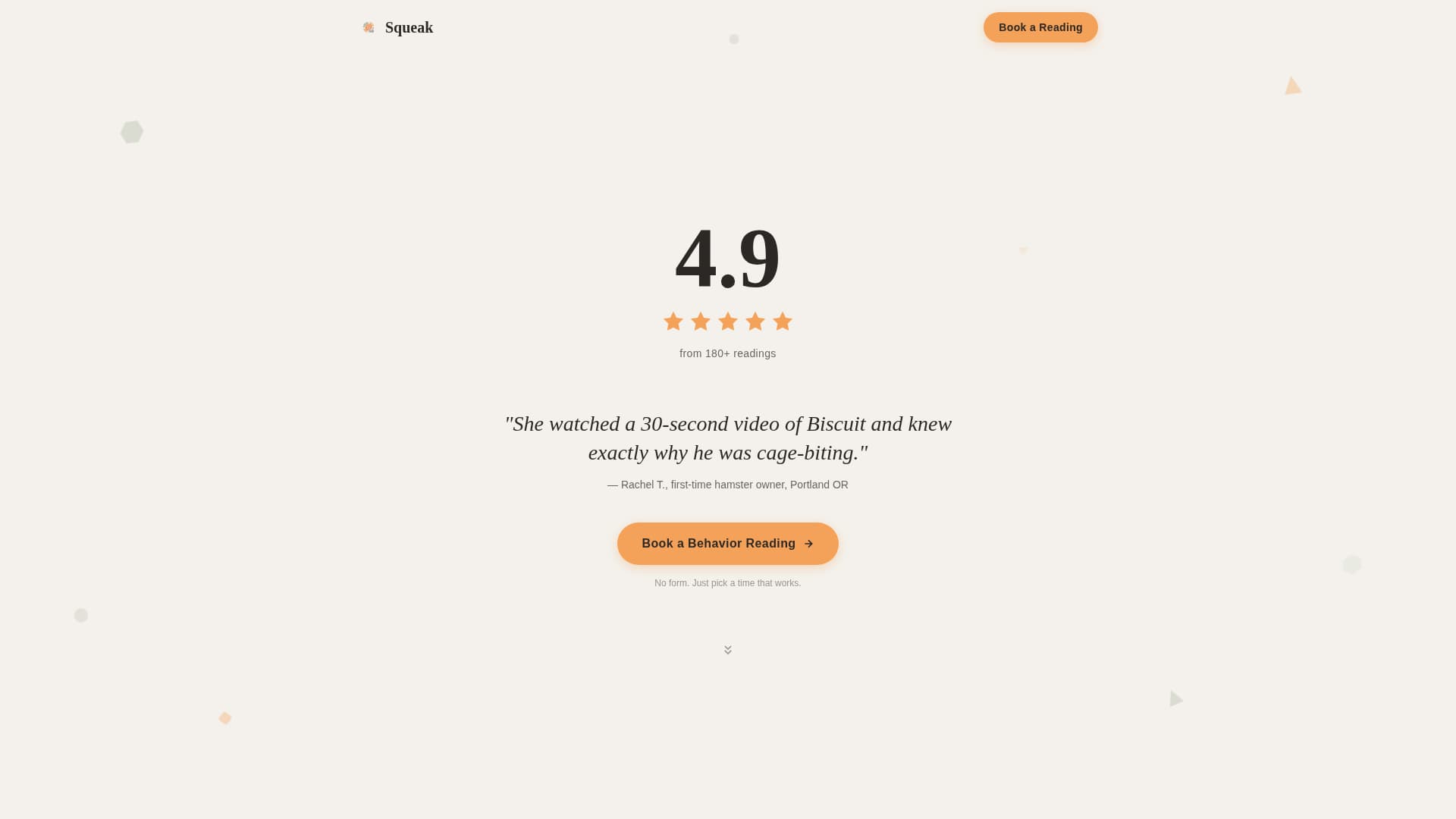 Squeak - Playful Pocketpet Landing Page Template