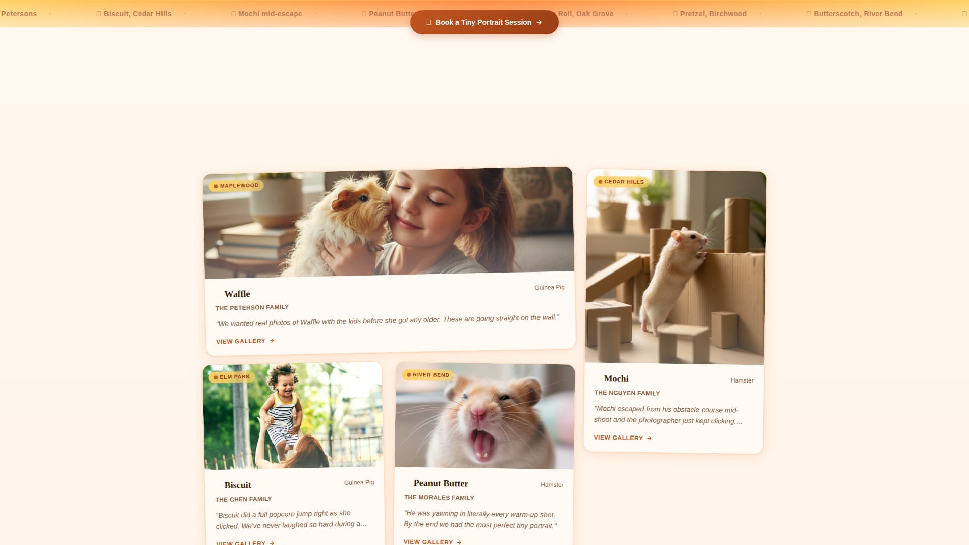 Whisker - Heartwarming Photography Landing Page Template