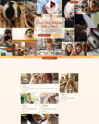 Whisker - Heartwarming Photography Landing Page Template