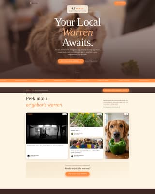Warren - Vibrant Pocketpet Landing Page Template