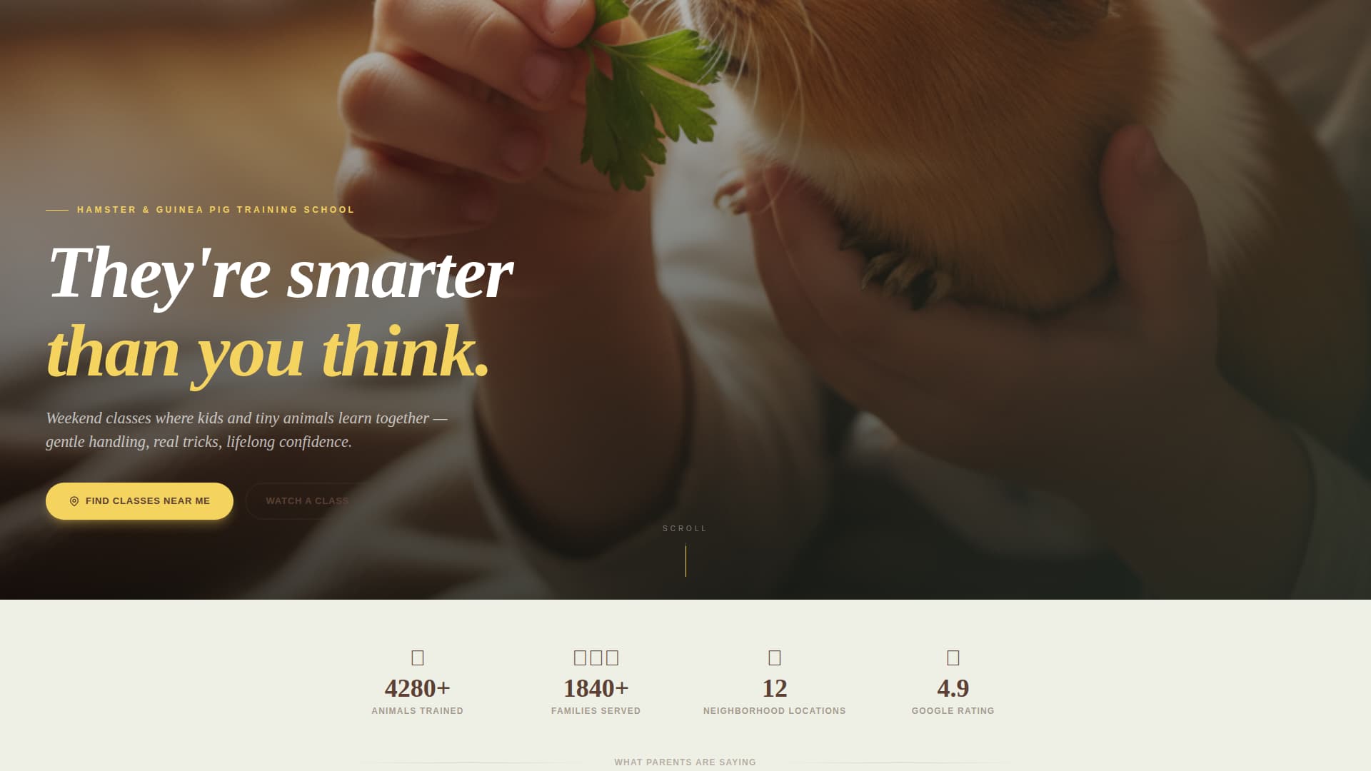 Whisker - Charming Pettraining Landing Page Template