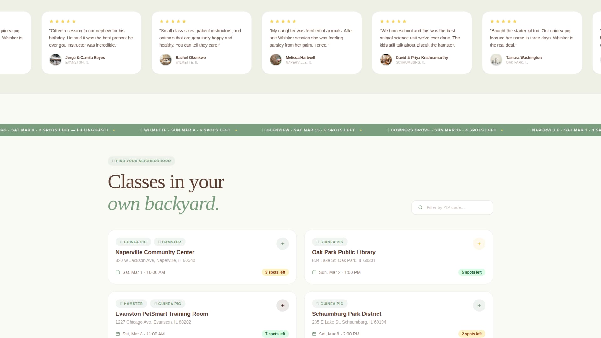 Whisker - Charming Pettraining Landing Page Template