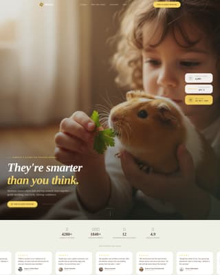Whisker - Charming Pettraining Landing Page Template
