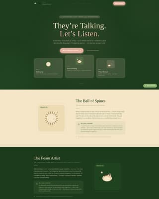 Quill - Trusted Hedgehogbehavior Landing Page Template