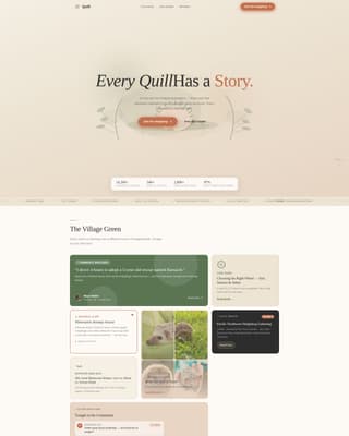 Hedgehog - Natureinspired Community Landing Page Template