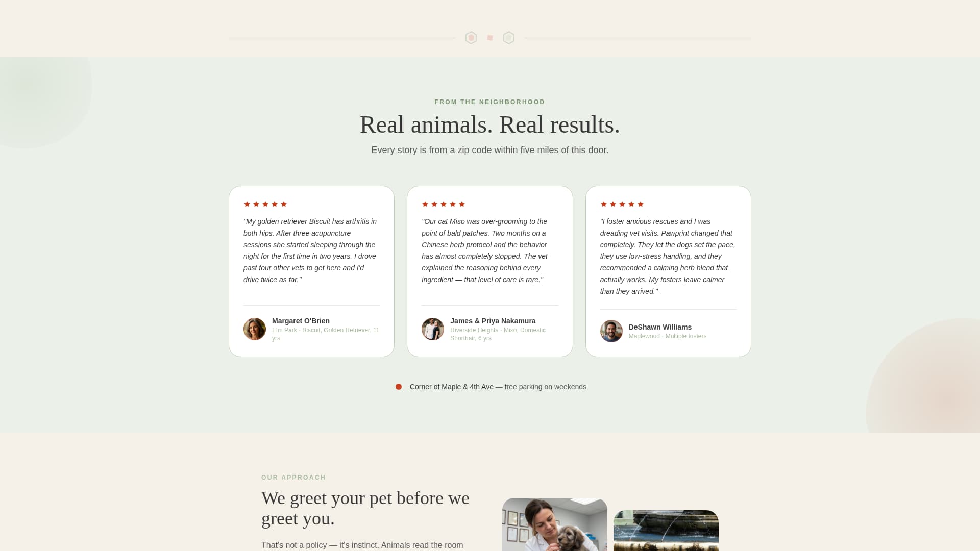 Pawprint - Holistic Veterinary Landing Page Template