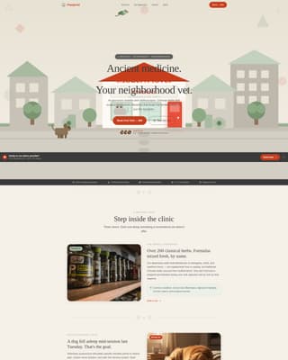 Pawprint - Holistic Veterinary Landing Page Template