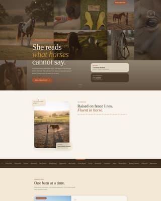 Herd - Trusted Horsebehavior Landing Page Template