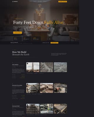 Burrow - Precision Undergroundhome Landing Page Template
