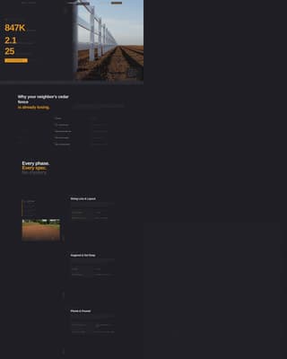 Postline - Durable Vinyl Fence Landing Page Template
