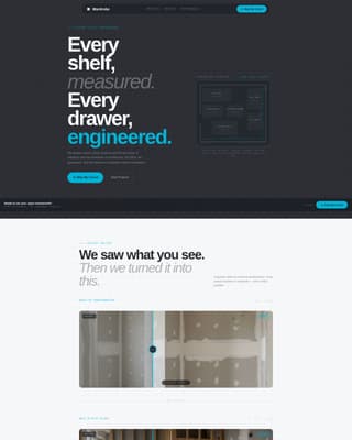 Wardrobe - Precision Closet Landing Page Template