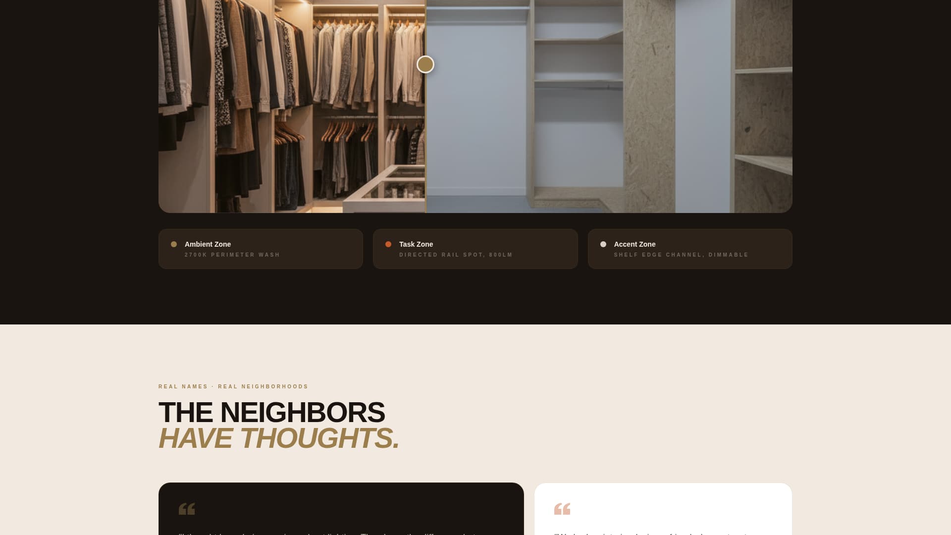 Filament - Radiant Closet Landing Page Template