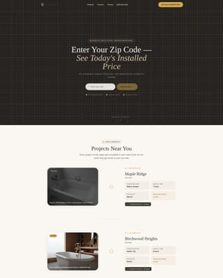 Threshold - Trusted Bathroom Landing Page Template