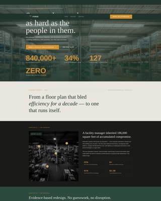 Forge - Industrial Warehouse Landing Page Template