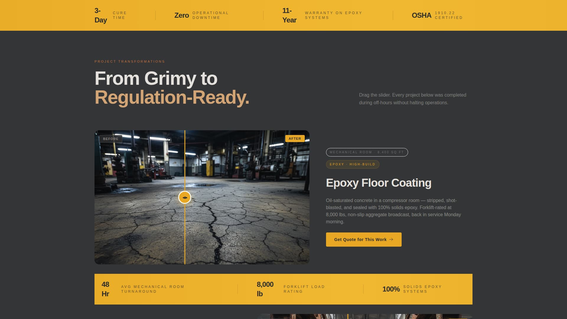 Coat - Industrial Warehouse Landing Page Template