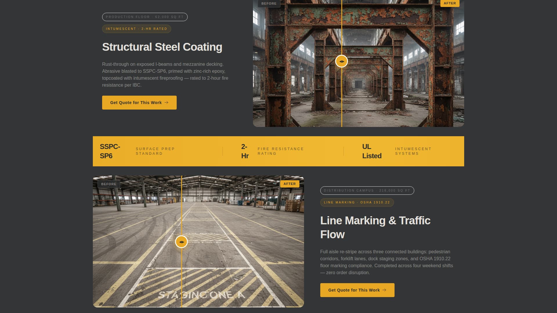 Coat - Industrial Warehouse Landing Page Template