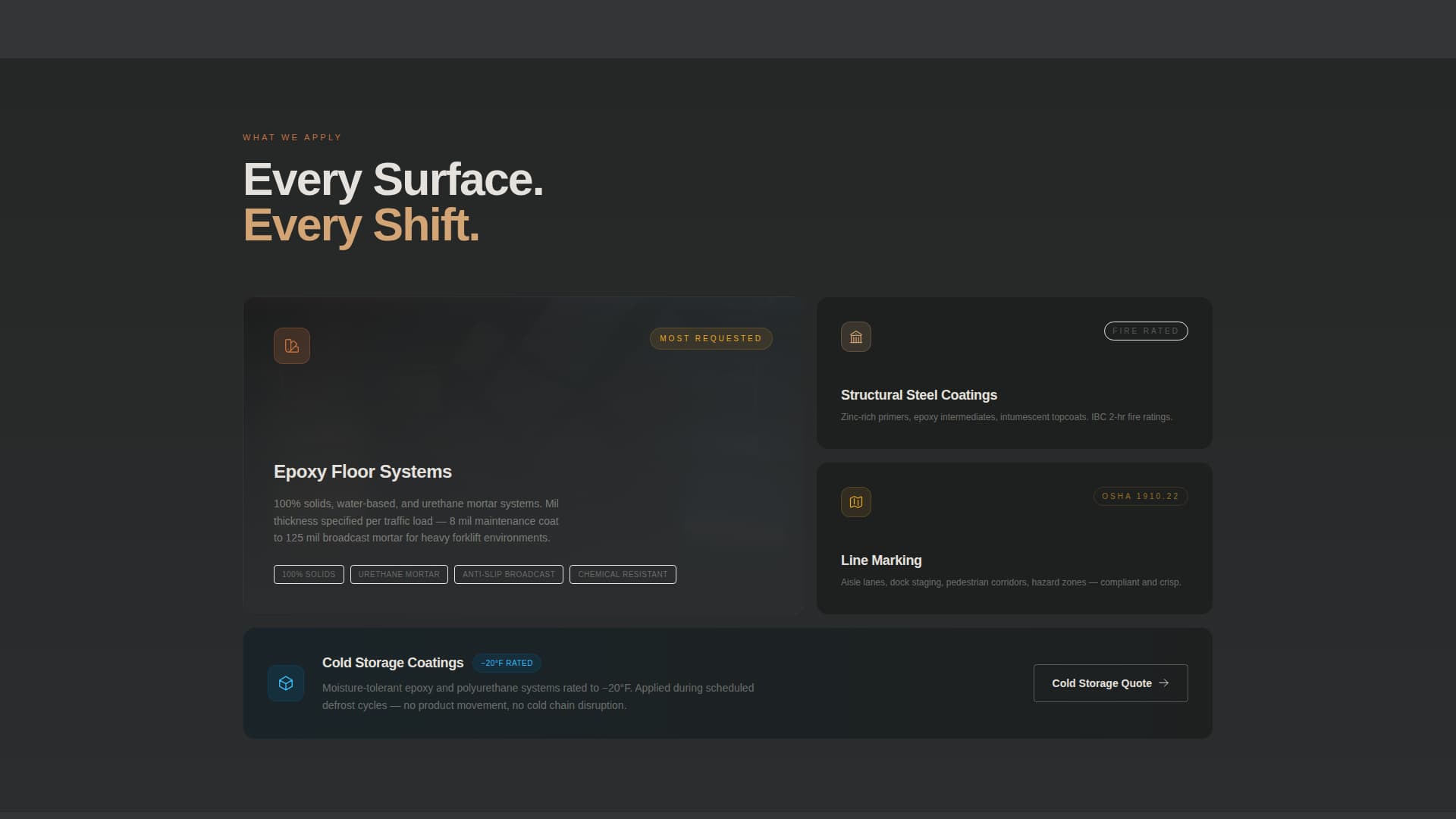 Coat - Industrial Warehouse Landing Page Template