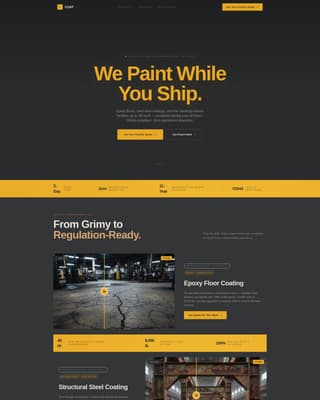 Coat - Industrial Warehouse Landing Page Template