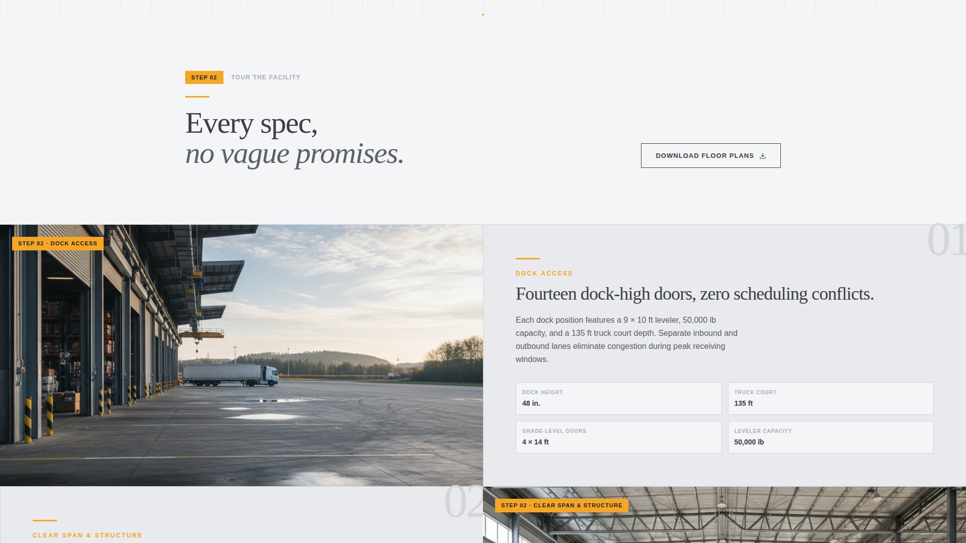 Lading - Industrial Warehouse Landing Page Template