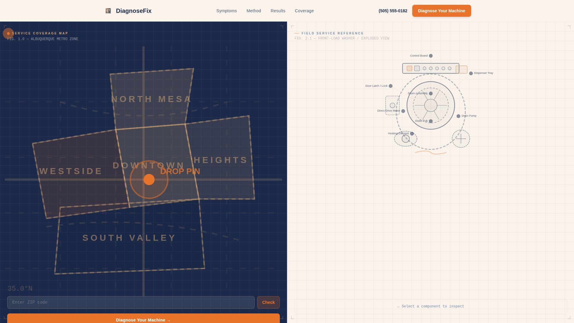 Diagnose - Precision Appliancerepair Landing Page Template