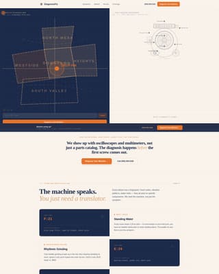 Diagnose - Precision Appliancerepair Landing Page Template