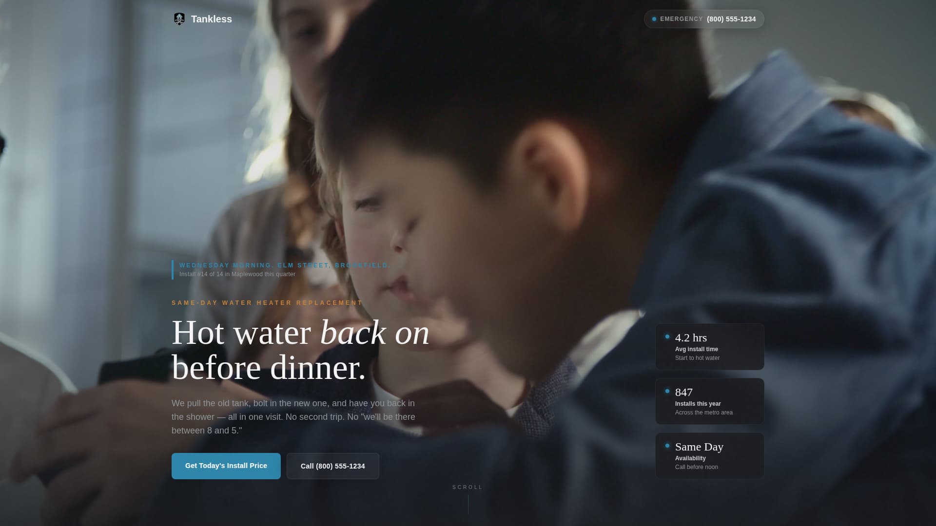 Heater — High-Performing Water Heating Landing Page Template