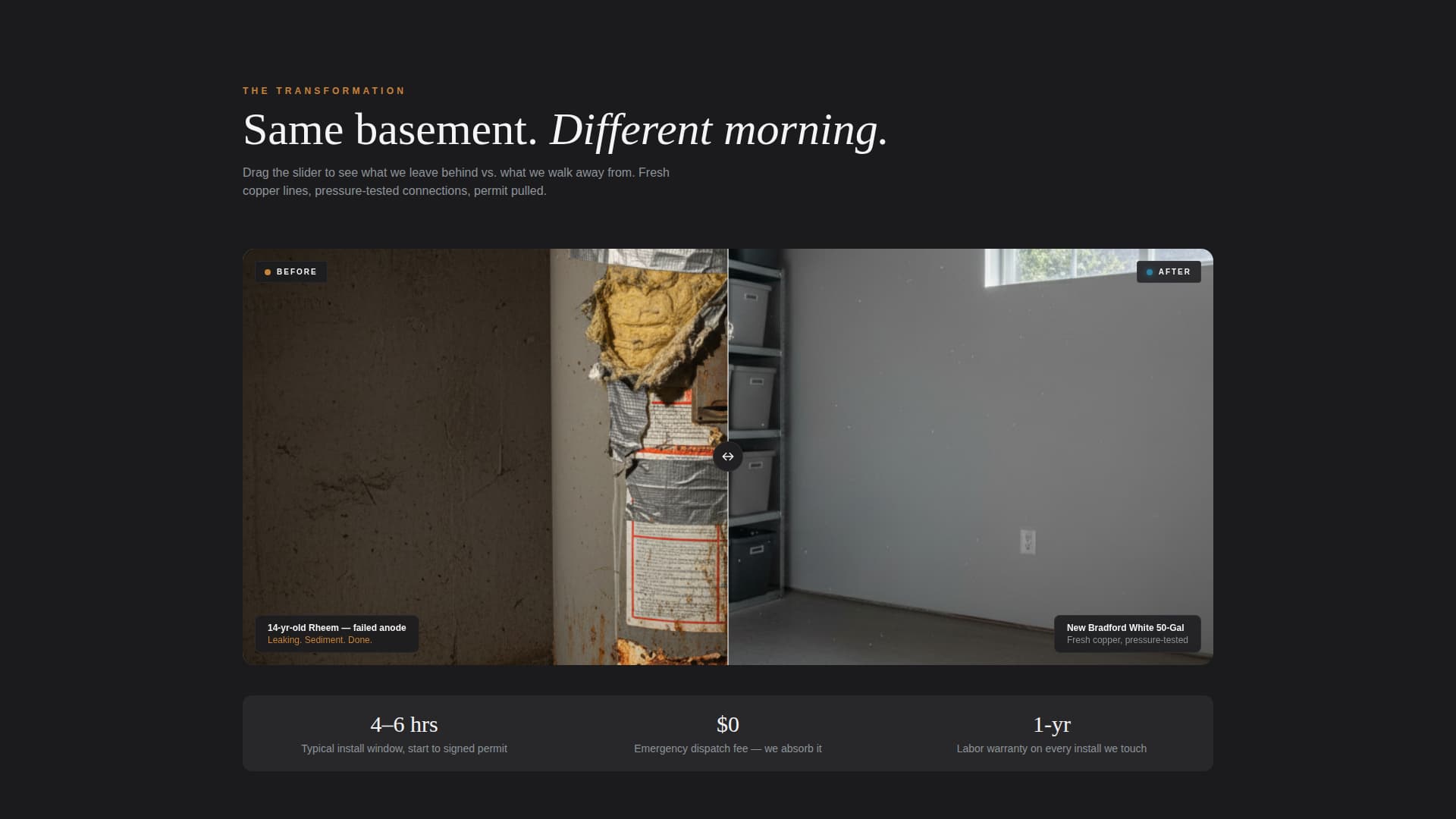 Heater — High-Performing Water Heating Landing Page Template