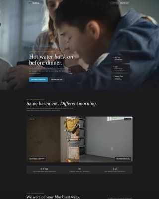 Tankless - Reliable Waterheater Landing Page Template