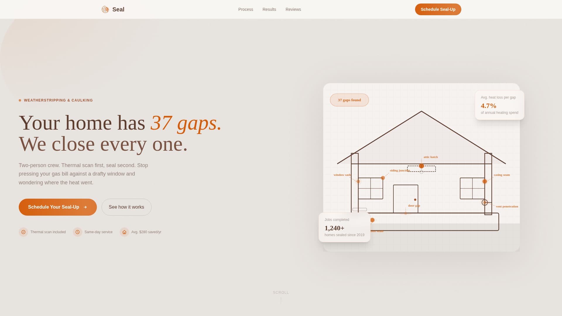 Seal - Proven Weatherproofing Landing Page Template