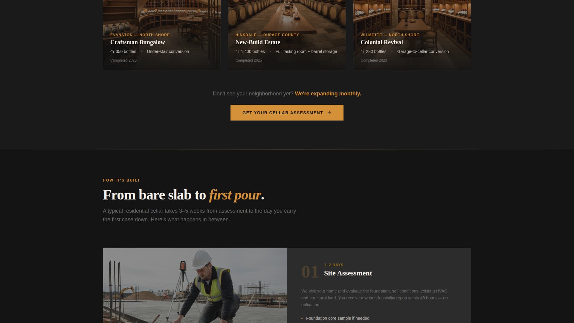 Cellar - Industrial Winecellar Landing Page Template